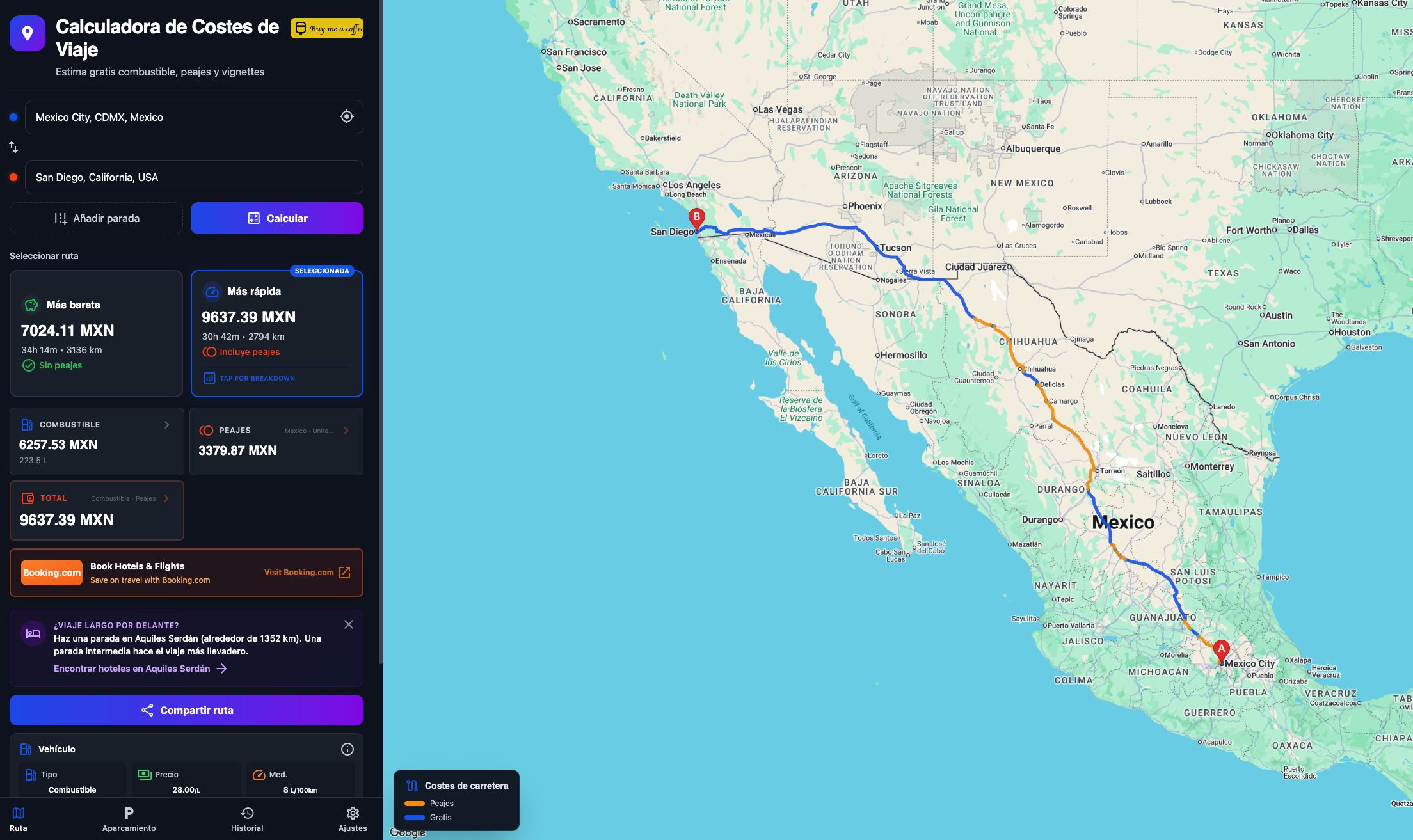 Cómo calcular el coste real de tu viaje en coche con tripcostcalc. Com Cómo calcular el coste real de tu viaje en coche con TripCostCalc.com